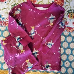 Hanna andersson mouse long John pajamas